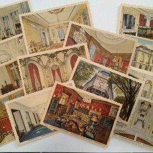 Int'l Eastern Star Temple Postcard Set Vintage NOS